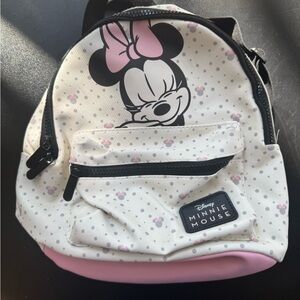 Disney Minnie Mouse Polka Dot Kids Backpack - Cream and Pink